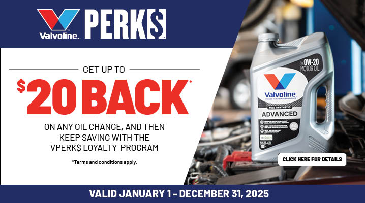 Valvoline Oil Perks